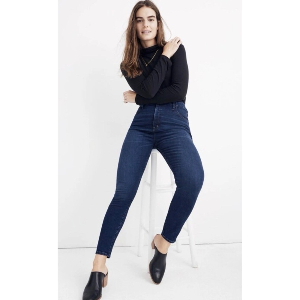 Madewell‎ Curvy High Rise Skinny Jeans Dark Wash Size 24